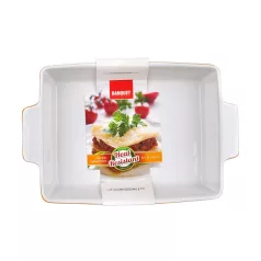 Kerámia Sütőtál Narancs Színű 33 x 21 cm 60ZF18