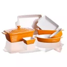 Kerámia Sütőtál Narancs Színű 33 x 21 cm 60ZF18