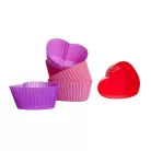 Muffinforma Szett Szilikon Szív Alakú