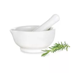 Mozsár+Törő Kerámia Fehér 11,5 cm