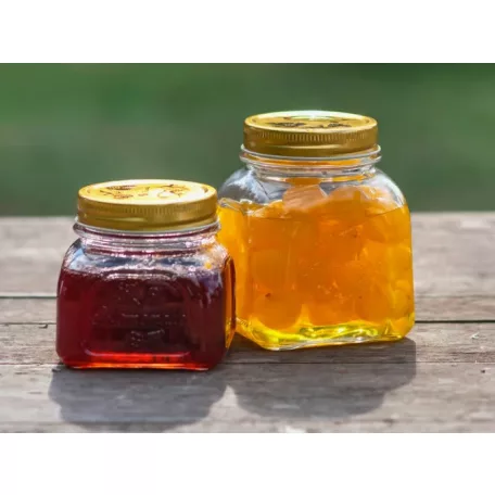 Tároló Üveg+Fém Tető 300 ML