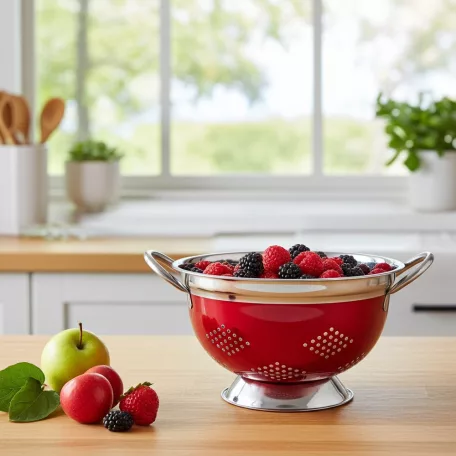 Banquet Rozsdamentes Szűrőtál 23,5 Cm Avanza Red