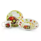 Porcelán Étkészlet 3 részes Süni