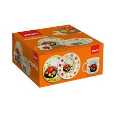 Porcelán Étkészlet 3 részes Süni