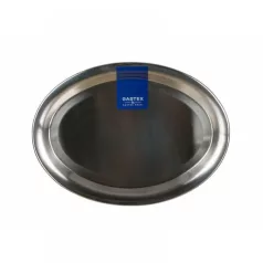 Rozsdamentes Ovál Tálca 25 cm Azora