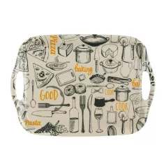 Füles Tálca Melamin Retro Kitchen 36 x 25,5 cm