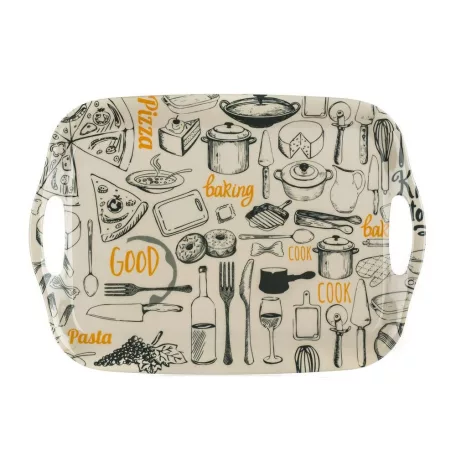 Füles Tálca Melamin Retro Kitchen 36 x 25,5 cm