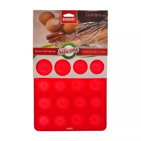 Szilikon Mini Kuglóf Forma 24 db-os Culinaria