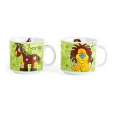 Kerámia Gyerek Bögre 210 ml Zoo Mix