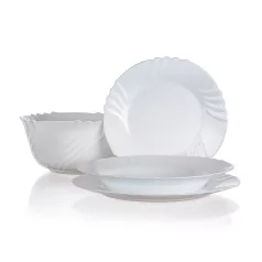 BORMIOLI EBRO Fehér étkészlet 19 Részes 05402404