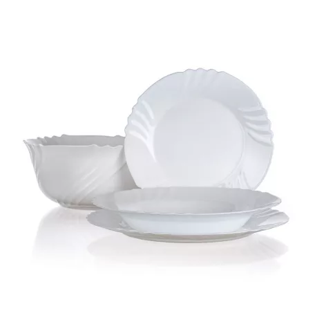 BORMIOLI EBRO Fehér étkészlet 19 Részes 05402404