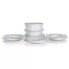 BORMIOLI EBRO Fehér étkészlet 19 Részes 05402404