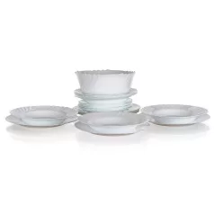 BORMIOLI EBRO Fehér étkészlet 19 Részes 05402404