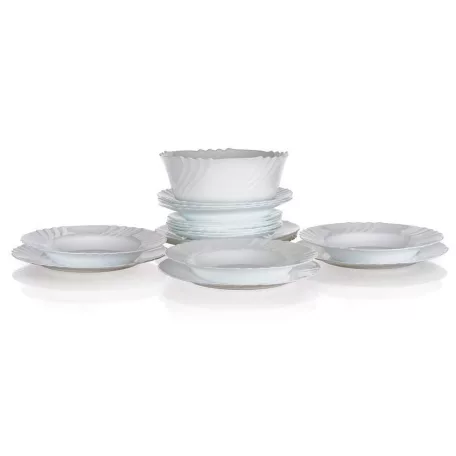 BORMIOLI EBRO Fehér étkészlet 19 Részes 05402404