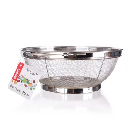 Banquet Rozsdamentes Szűrőtál Talppal 21,5 Cm Akcent