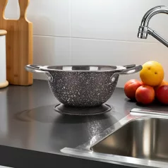Banquet Rozsdamentes Szűrőtál 16 Cm Granite Brown