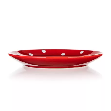 Piros Pöttyös Desszertes Tányér 18,6 Cm Banquet