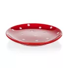 Piros Pöttyös Desszertes Tányér 18,6 Cm Banquet