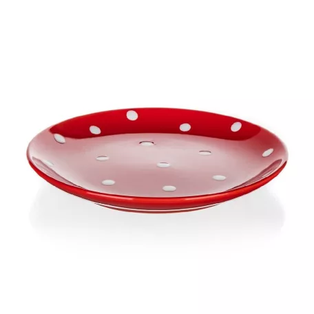 Piros Pöttyös Desszertes Tányér 18,6 Cm Banquet