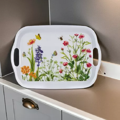 Füles Tálca Melamin Meadow Virágos 36 x 25,5 cm
