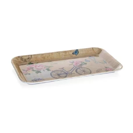Tálca Melamin Romantic Ride Flowers 29,5 x 16,5 Cm