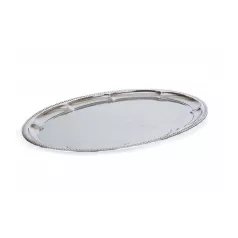Rozsdamentes Ovál tálaló tálca 40 cm BANQUET Akcent