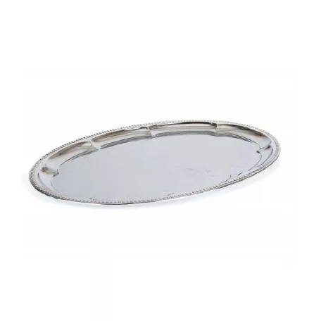 Rozsdamentes Ovál tálaló tálca 40 cm BANQUET Akcent